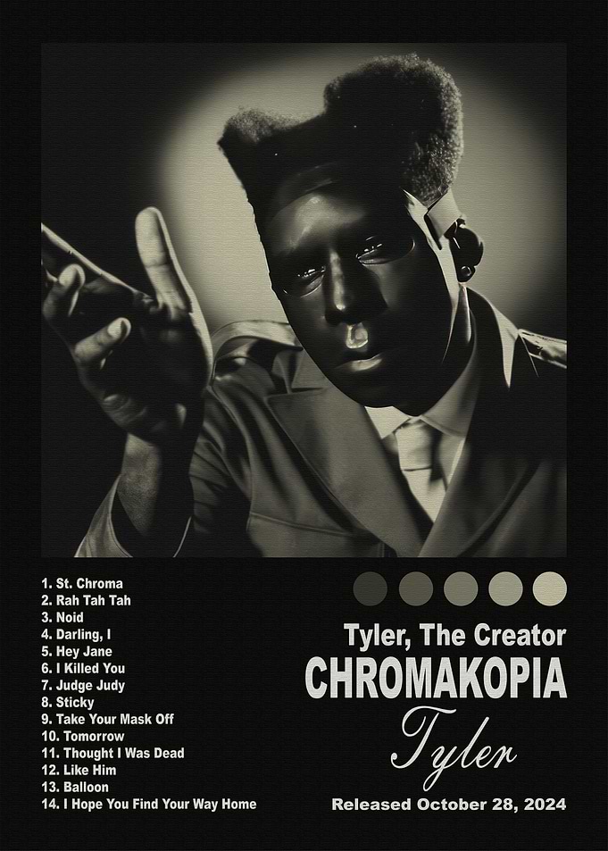 Tyler, The Creator Chromakopia Album Poster