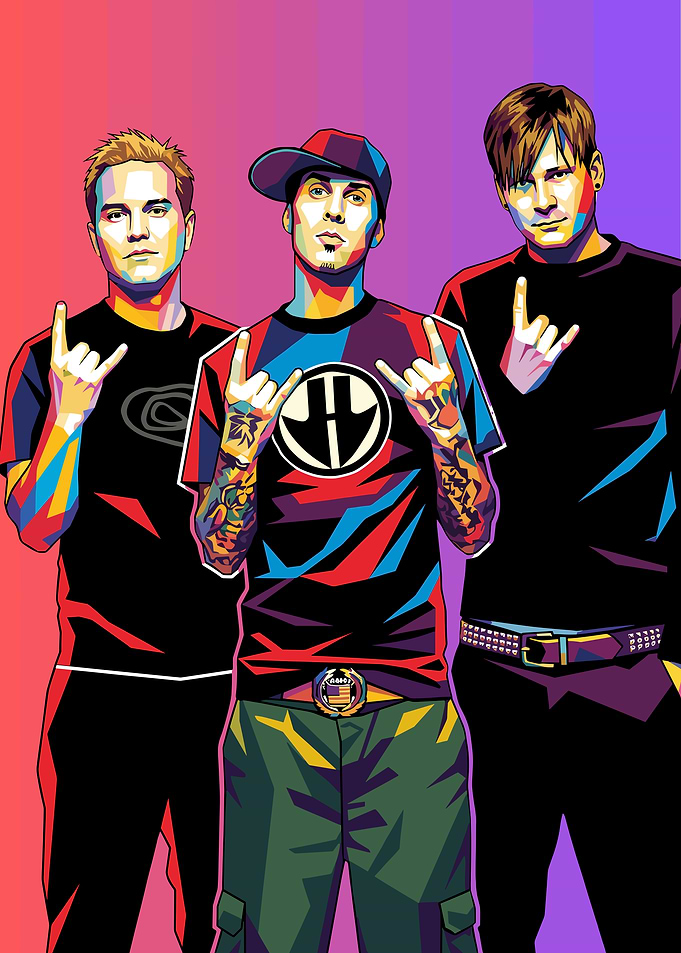 Blink-182 Pop Art Portrait