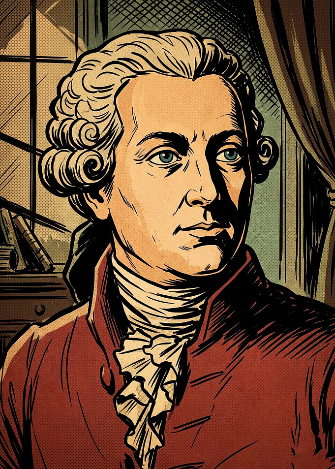 Enlightenment Thinker Retro Art