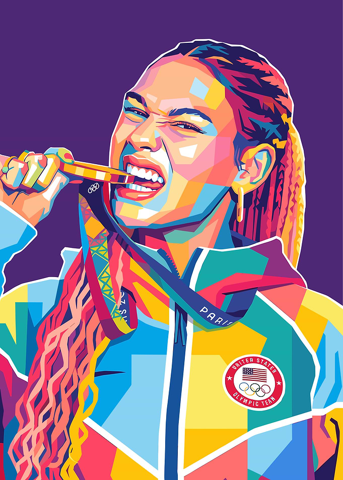 Trinity Rodman Pop Art Portrait