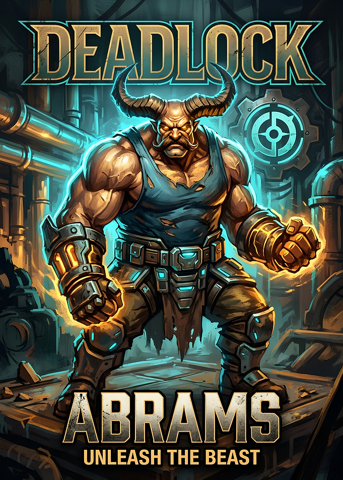 Deadlock Abrams Character Poster
