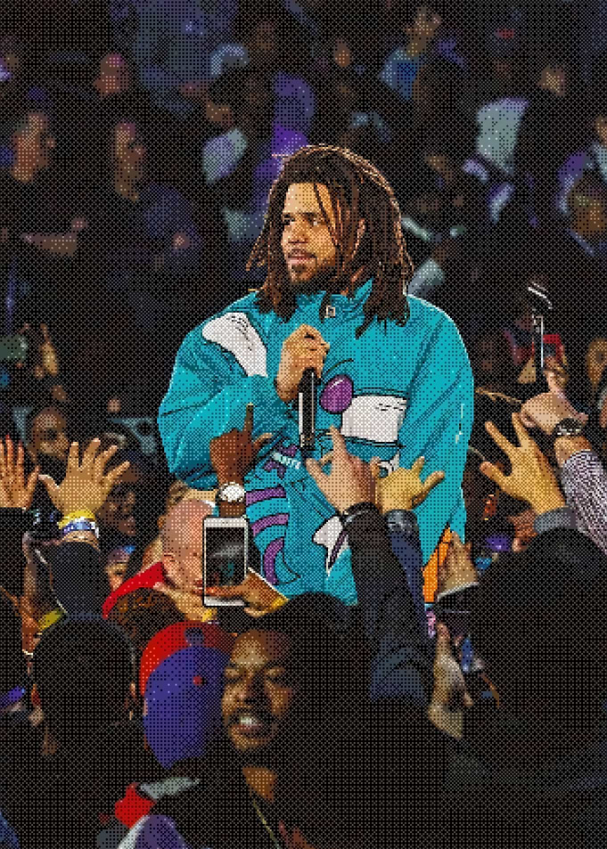 J. Cole Performing in Rugrats Jacket