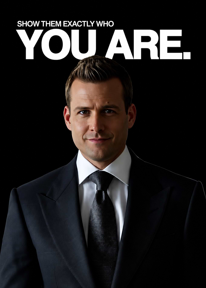 Harvey Specter Inspirational Quote Poster