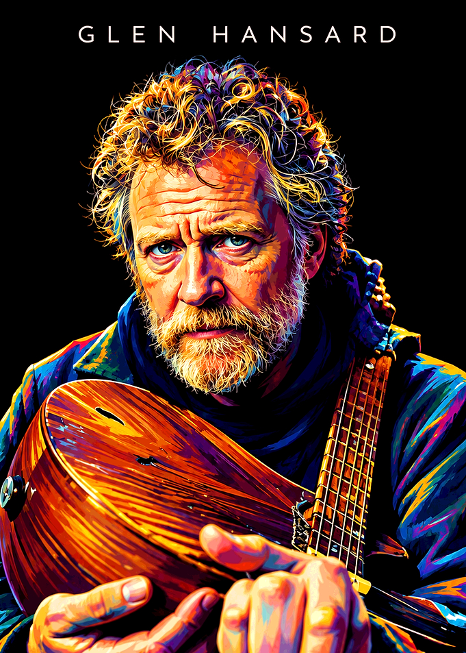 Glen Hansard Vibrant Portrait Poster