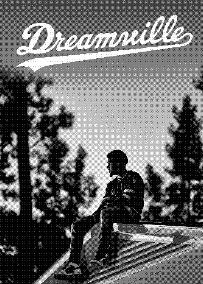 J. Cole Dreamville Rooftop Silhouette