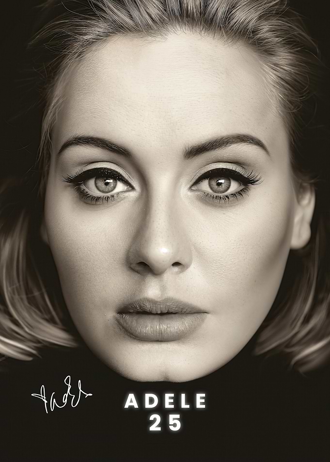 Adele 25 Album Cover Portrait