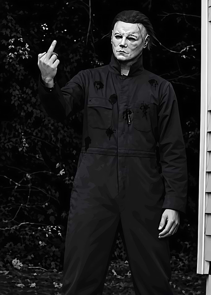 Michael Myers Giving the Finger