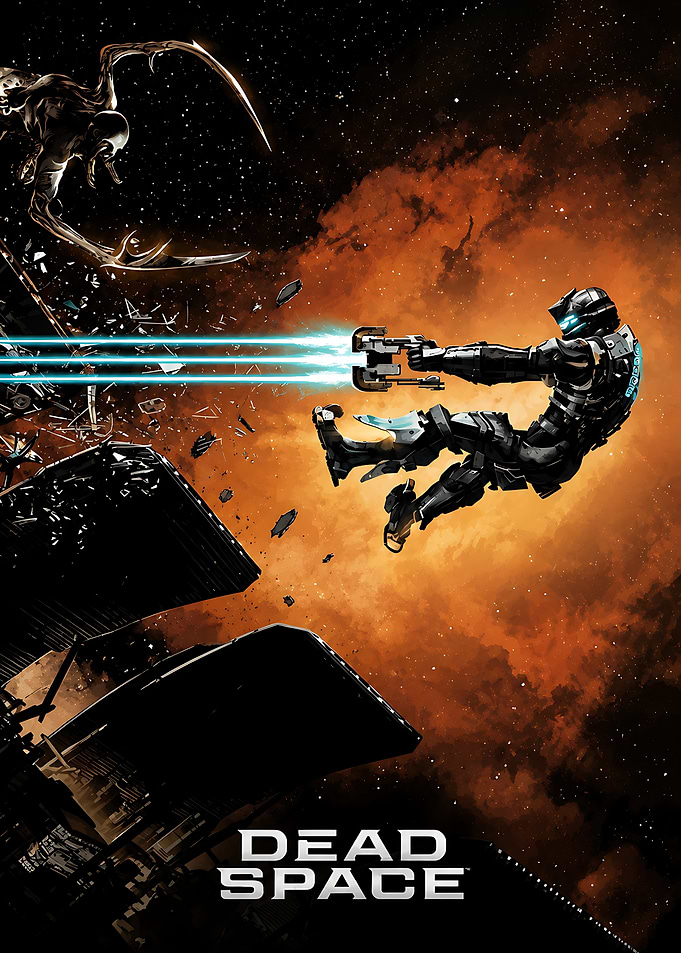 Dead Space Isaac Clarke Combat Poster
