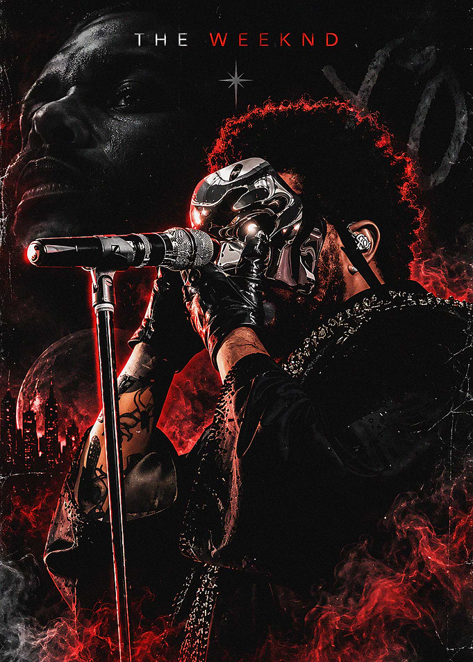 The Weeknd Dark Aesthetic Poster