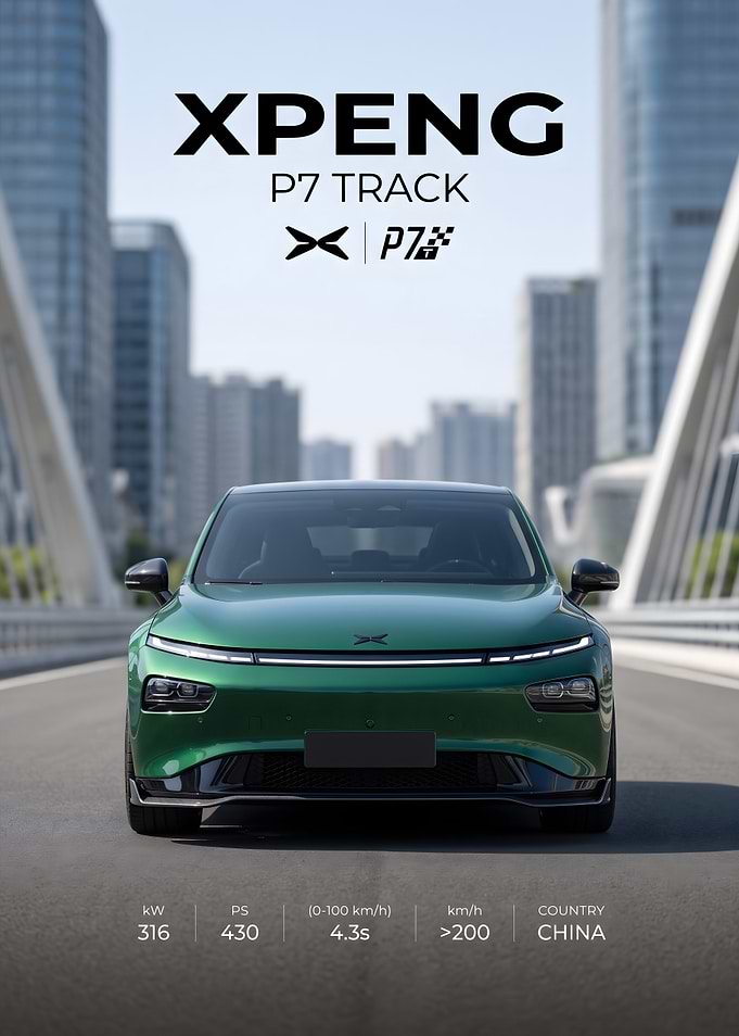 XPENG P7 Track Edition Car