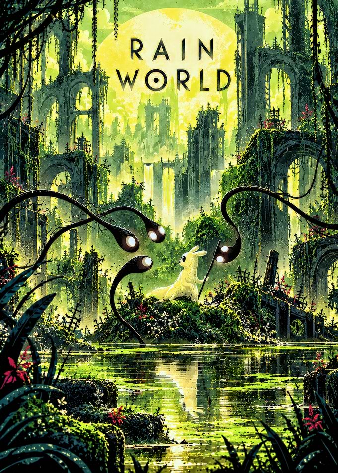 Rain World Slugcat Poster