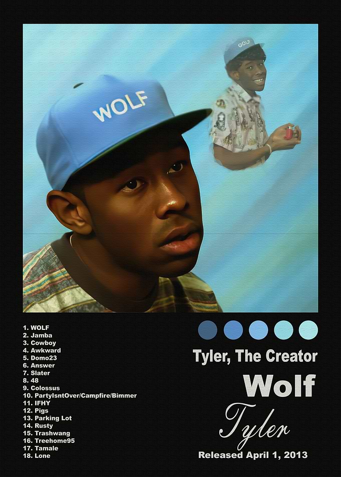 Tyler, The Creator Wolf Album Poster
