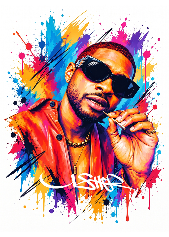 Usher Pop Art Portrait