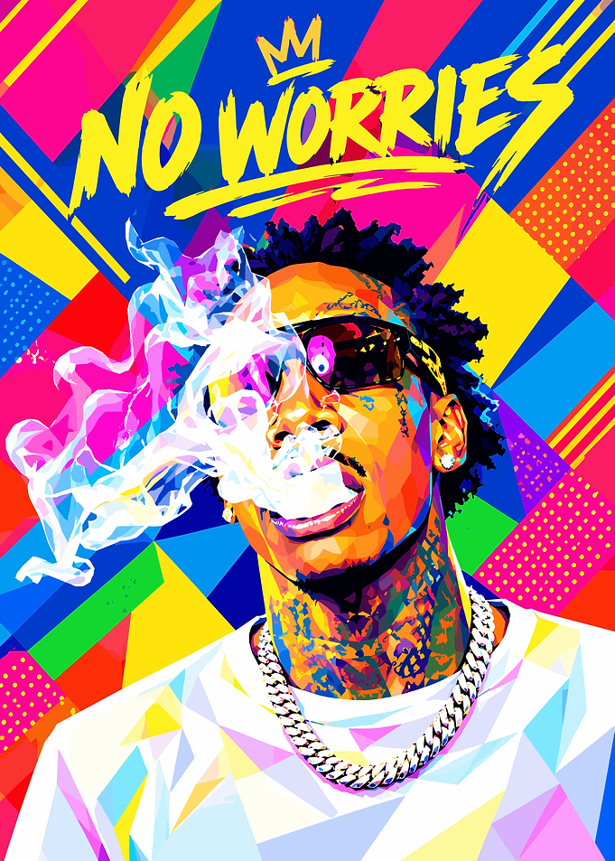 Wiz Khalifa Pop Art Poster