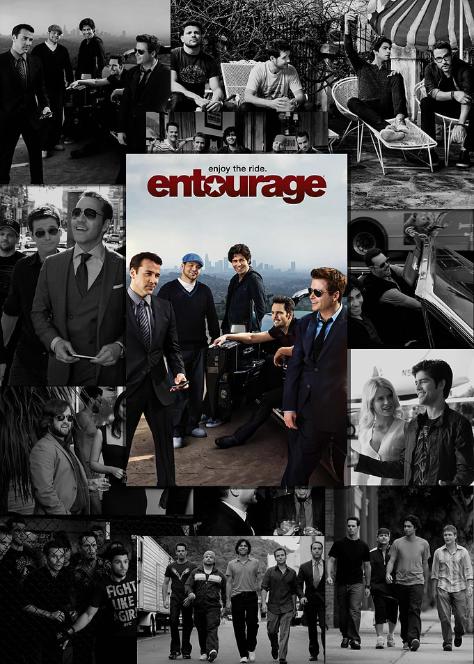 Entourage TV Show Collage Poster