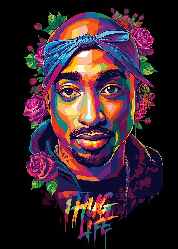 Tupac Shakur Pop Art Portrait