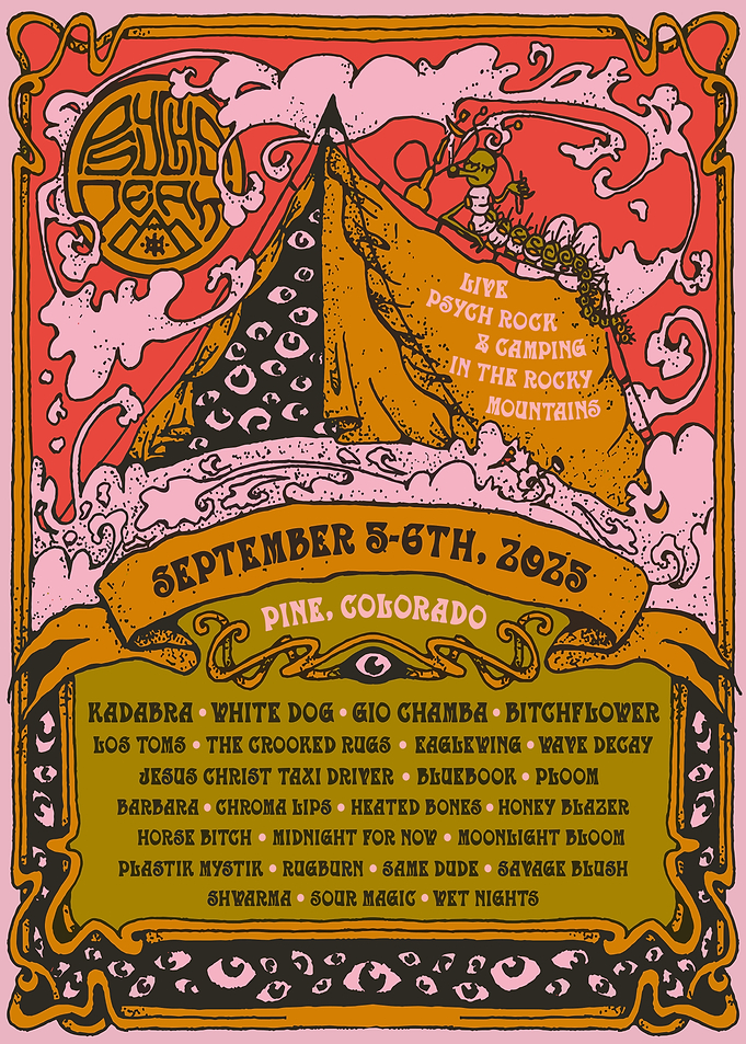 Psych Peak Music Festival Poster