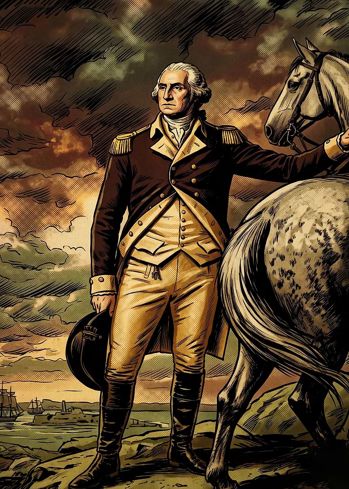 Patriot General Horse Comic Poster