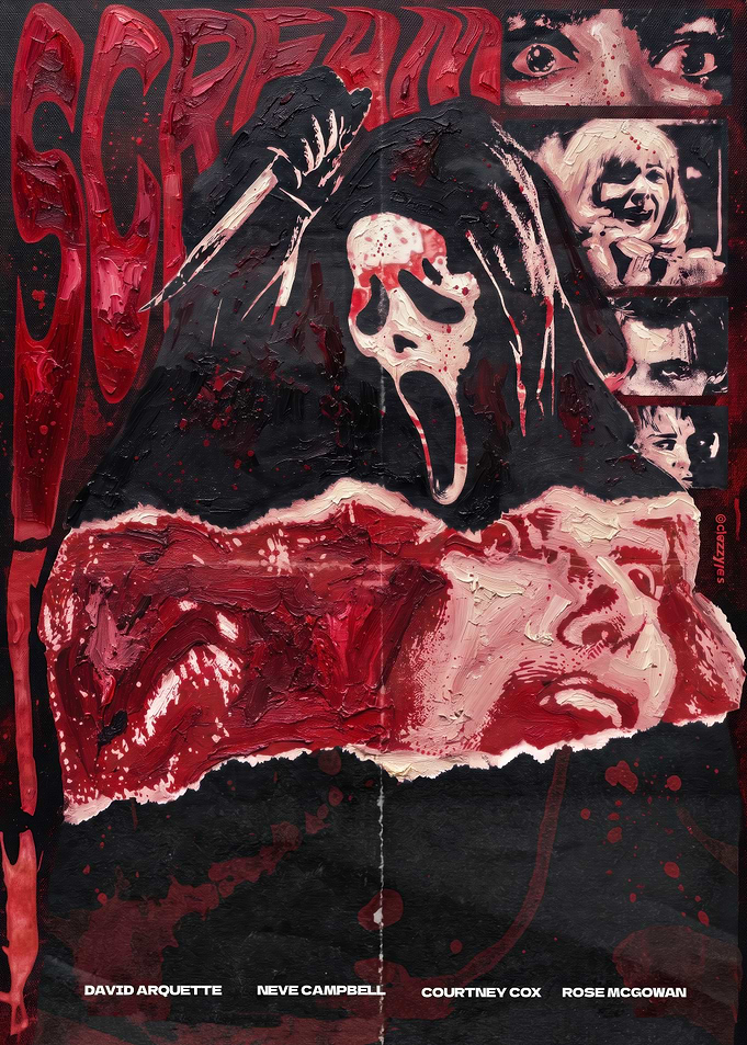 Scream Horror Movie Oil Painting Poster