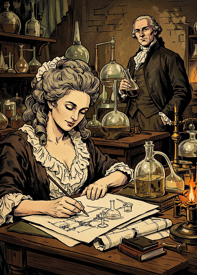 Vintage Chemistry Lab Science Art