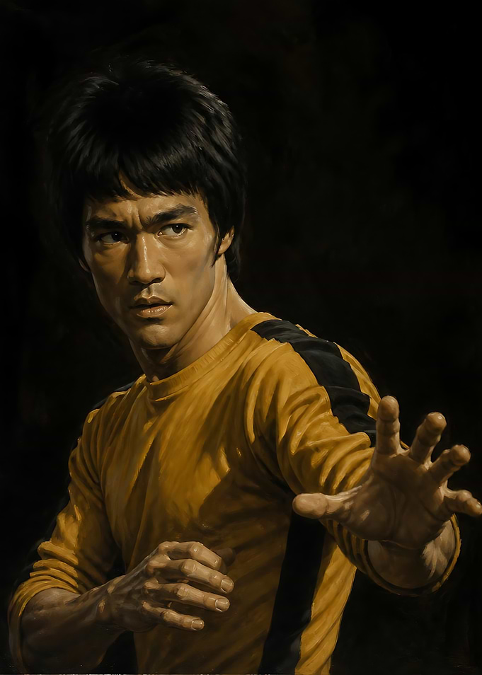 Bruce Lee in Iconic Yellow Jumpsuit