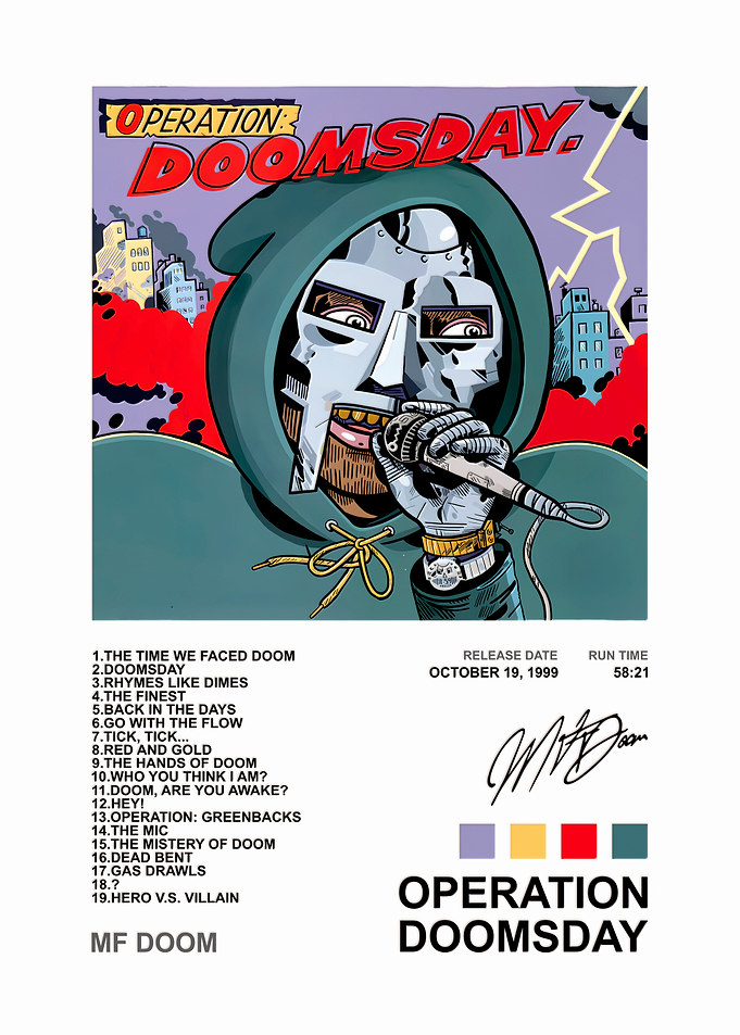 MF DOOM Operation Doomsday Poster