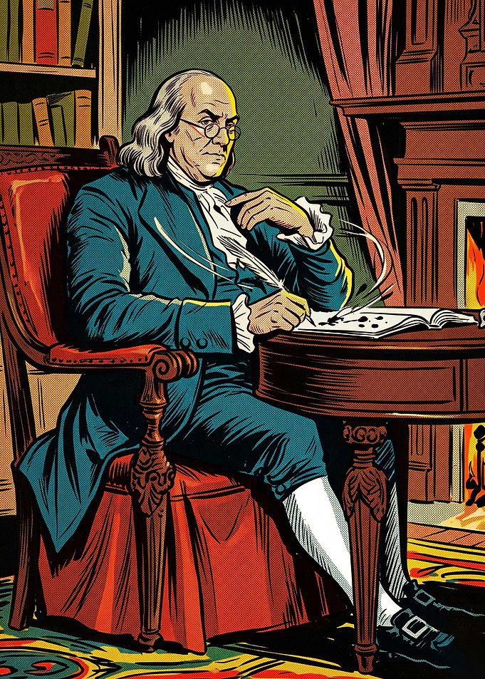 Founding Father Writer Comic Art