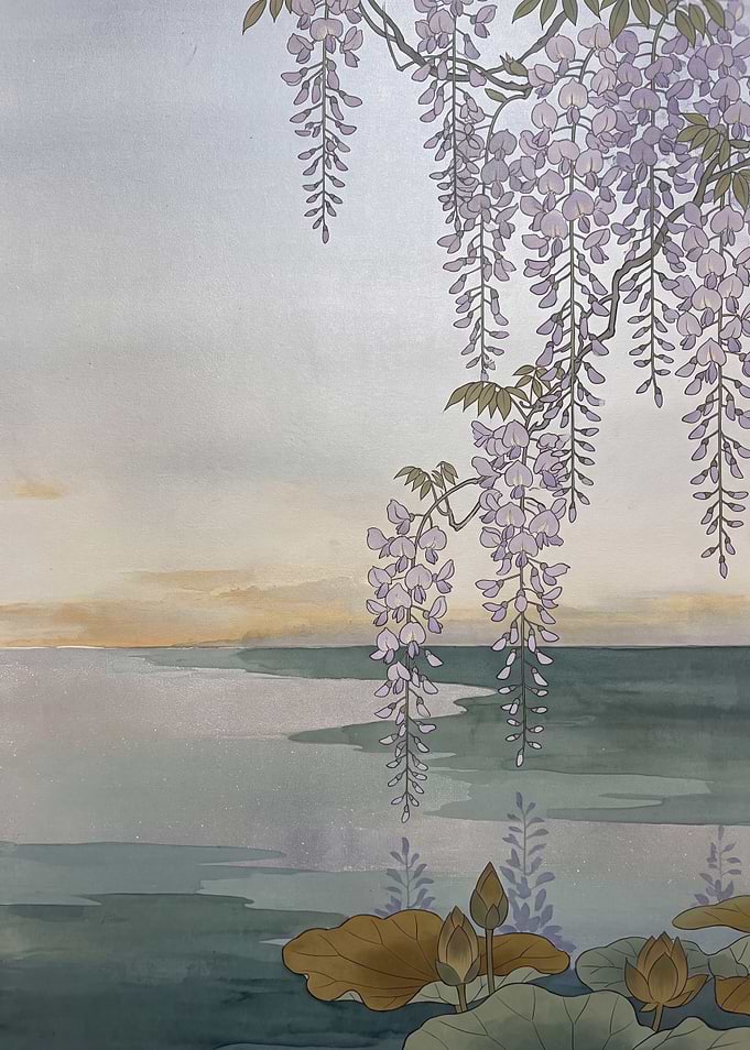 Wisteria Over Still Water