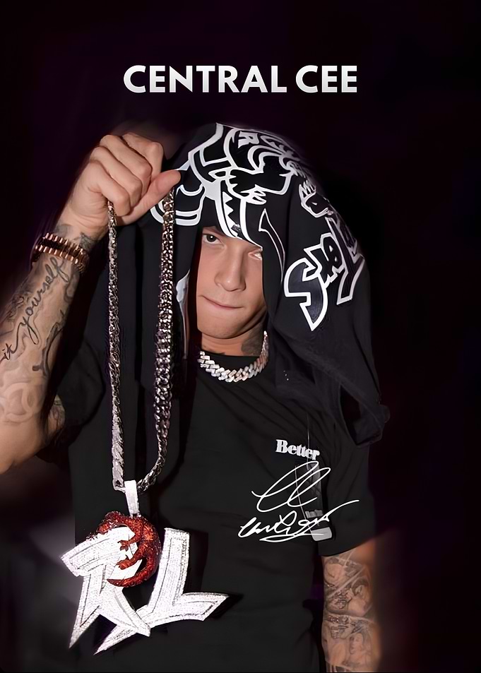 Central Cee Portrait with Chain