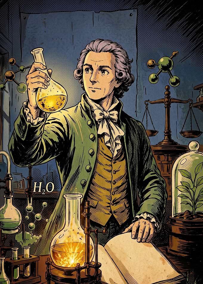 Vintage Chemistry Scientist Art