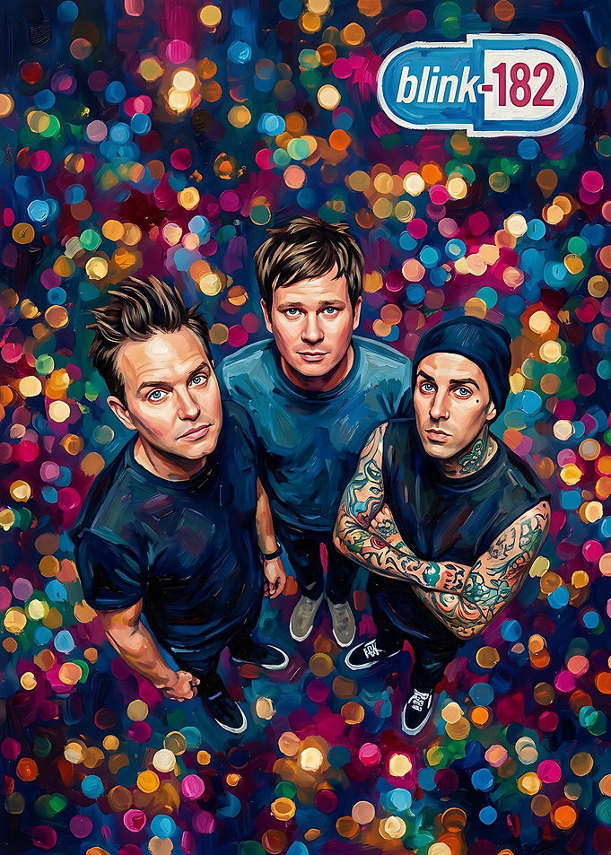 Blink-182 Band Portrait Art