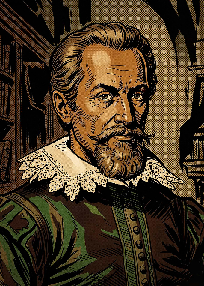 Renaissance Scholar Comic Art