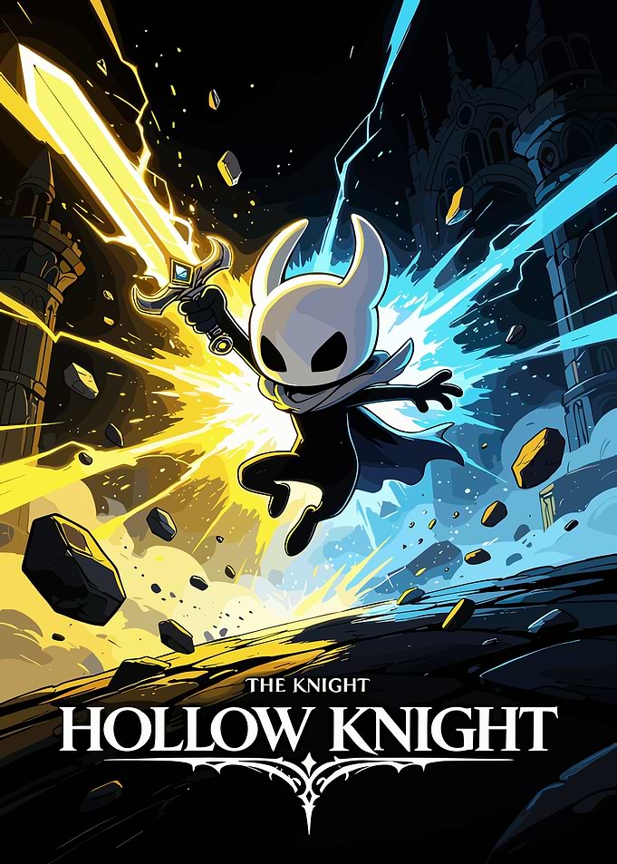 Hollow Knight Dynamic Action Poster