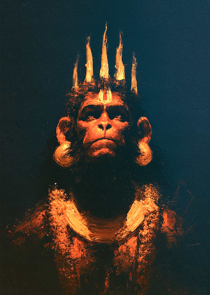 Hanuman Wore His Fire as a Crown