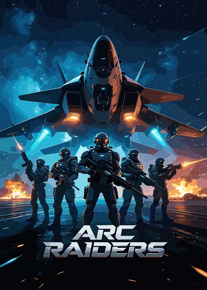 ARC Raiders Squad and Fighter Jet