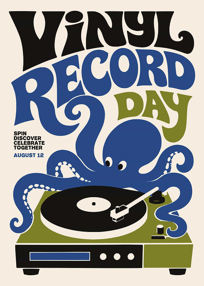 Vinyl Record Day Octopus Poster