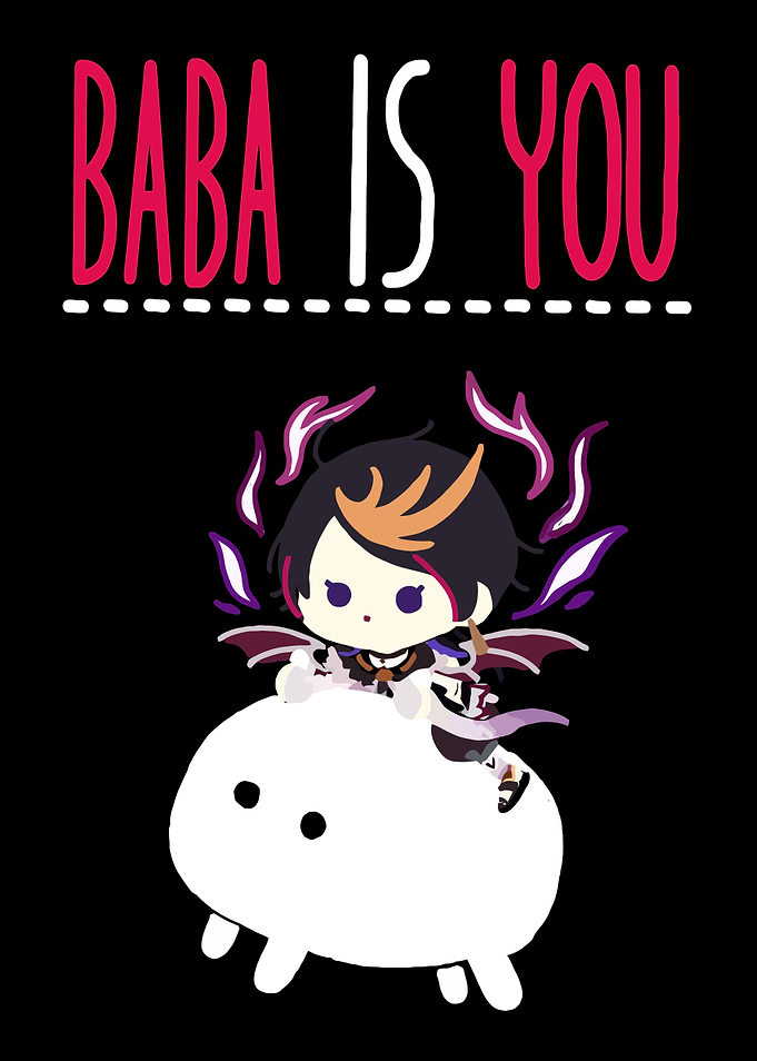 Baba Is You Gaming Art Poster