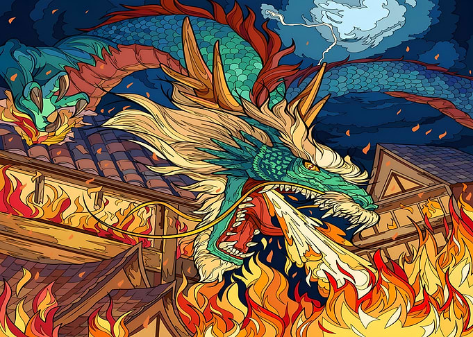 Dragon Attacking