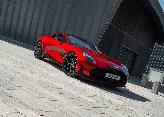 Red Aston Martin V12 Vantage