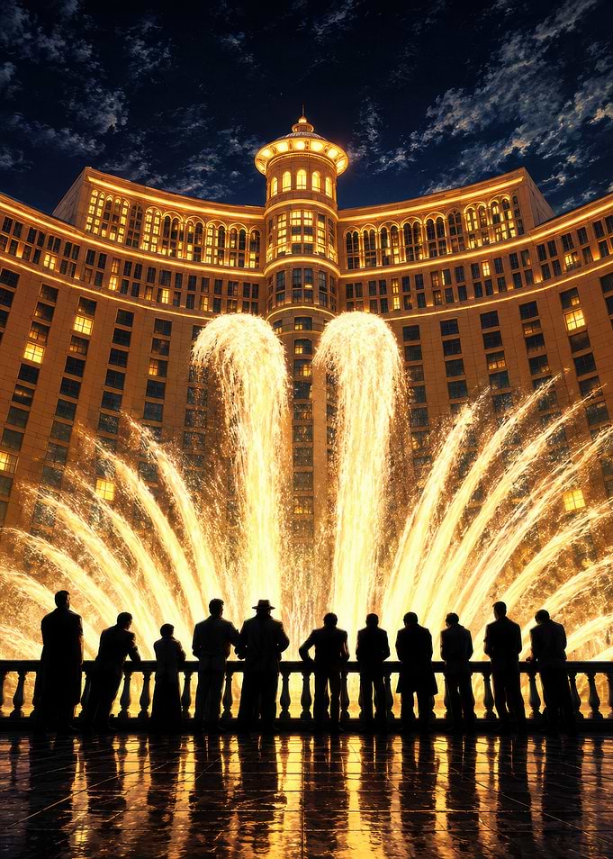 Ocean's Eleven at Bellagio Fountains