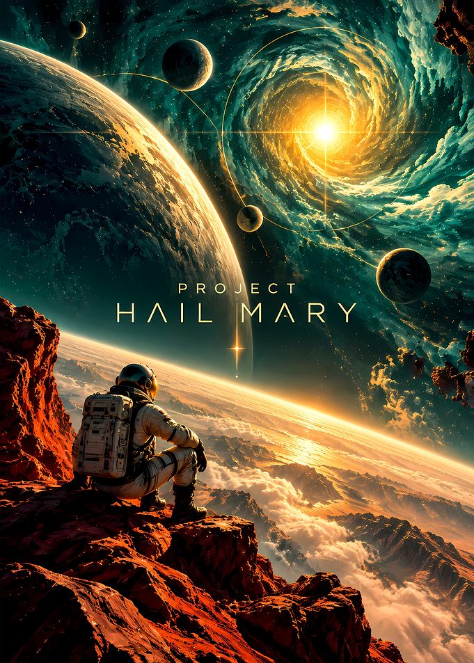 Project Hail Mary Space Poster