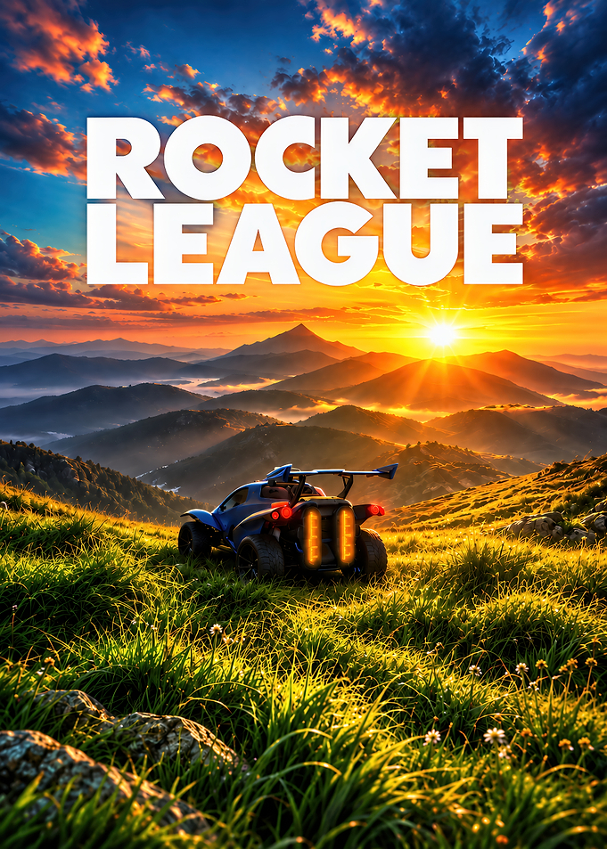 Rocket League Sunset Landscape