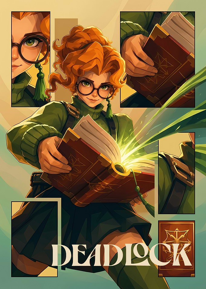 Deadlock Character Art Poster
