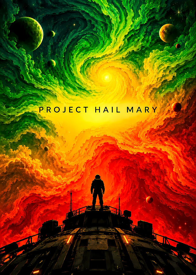 Project Hail Mary Space Poster