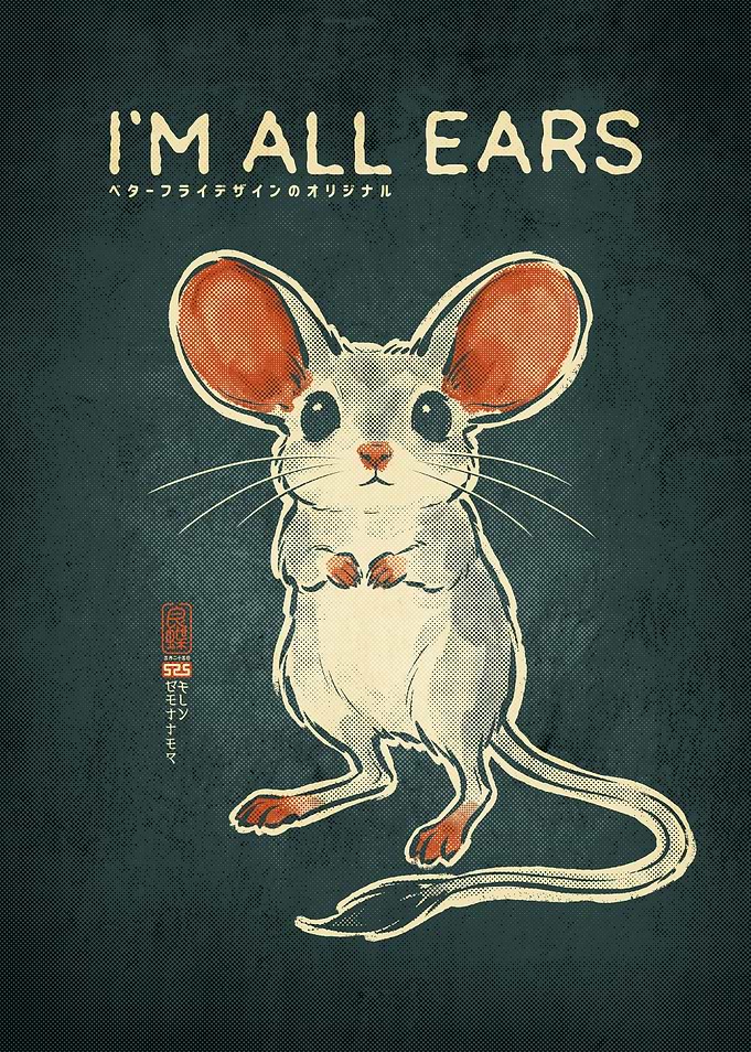 I'm All Ears Jerboa Illustration