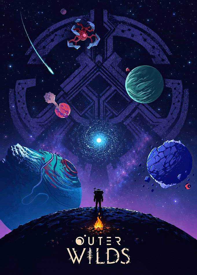 Outer Wilds Space Exploration Poster