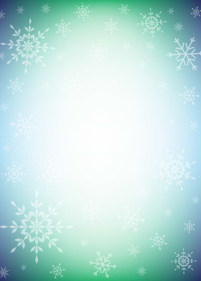 Winter Snowflake Gradient Background