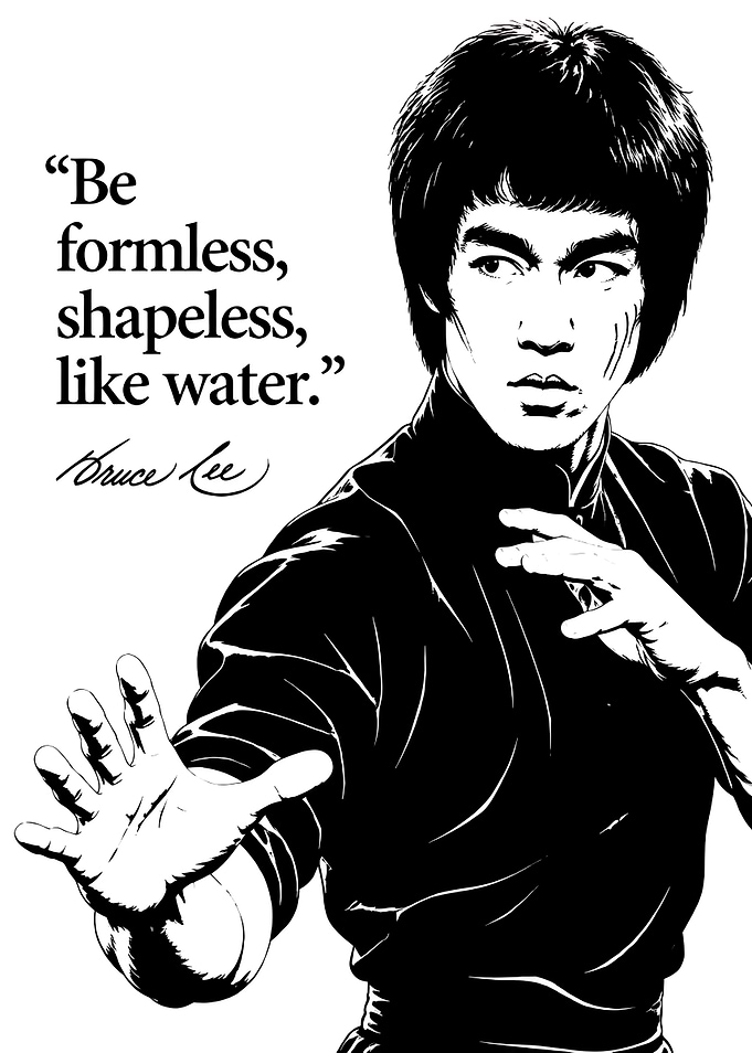 Bruce Lee Inspirational Quote Poster