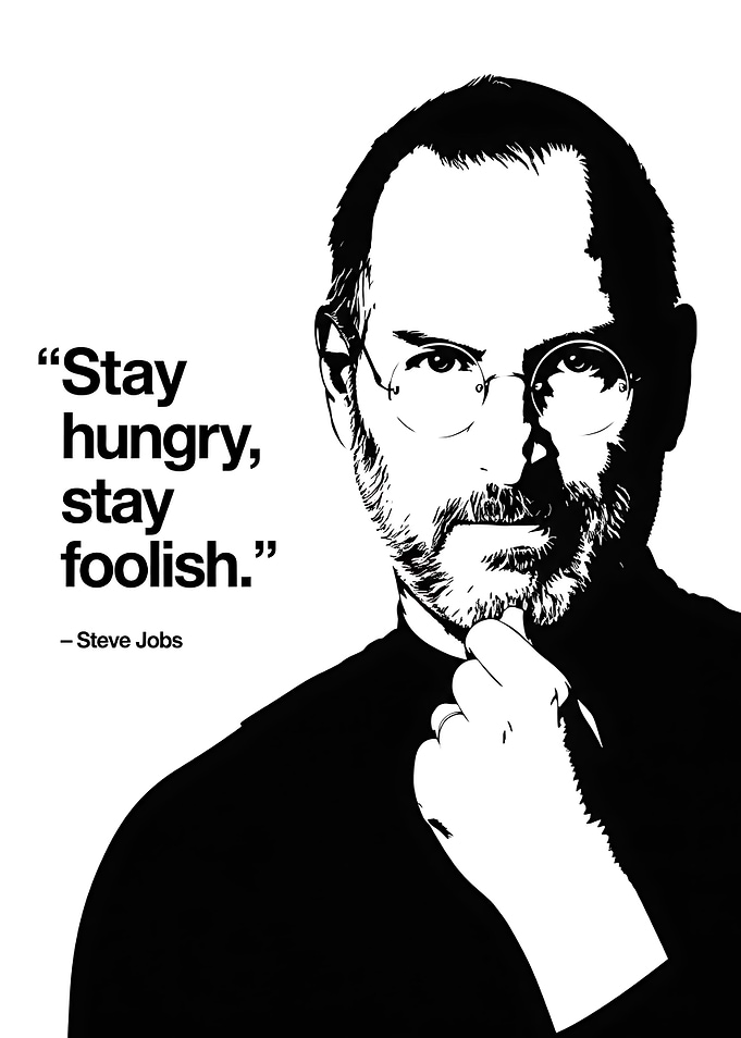 Steve Jobs Inspirational Quote Poster