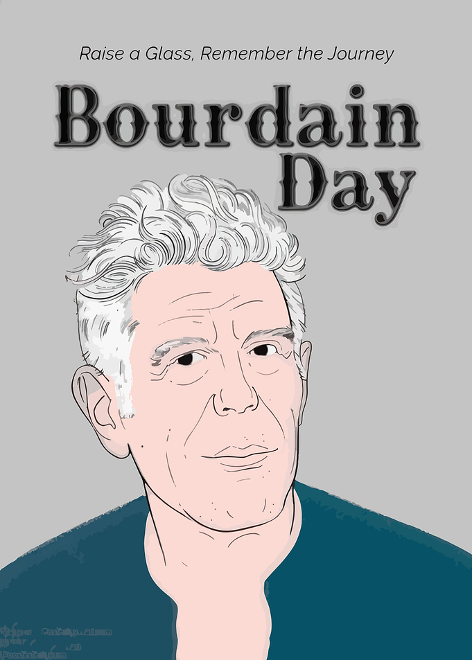 Anthony Bourdain Tribute Poster